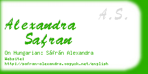 alexandra safran business card