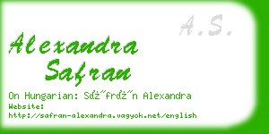 alexandra safran business card